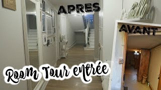 ROOM TOUR ENTRÉE  IDÉES DÉCO ET AVANT APRES EN PHOTOS TRAVAUX  ♥ [upl. by Sucramraj92]