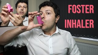 Foster or Fostair inhaler demonstration and review [upl. by Rybma]