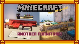 Mod Showcase  ANOTHER FURNITURE Simple Cozy Furniture amp More  Minecraft 1201 [upl. by Llig923]