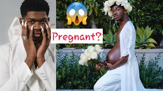 Lil Nas X pregnant  Gäy singer Lil Nas X shares maternity pictures [upl. by Herrick]