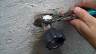 Mansfield Style Hydrant Repair Video  Leaking from Vacuum Breaker [upl. by Hadsall]