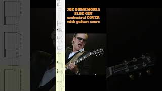 Joe bonamossa SLOE GIN COVER with guitar score guitar [upl. by Eilyw]