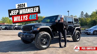 2024 Jeep Wrangler Sport Willys 4XE  Tour Start Up amp Drive  FOR SALE Toronto amp Mississauga ON [upl. by Ilahtan]