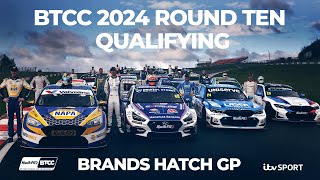 BTCC 2024 Round 10 Qualifying Brands Hatch GP  BTCC  ITV Sport [upl. by Jamill515]