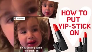 HOW TO PUT YIPSTICK ON  Adorable Little Girl on her Yipstick from H0ME DEPOT [upl. by Yhtur]