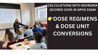 GPhC Exam Calculations Dose regimens amp Dose unit conversions [upl. by Omixam]