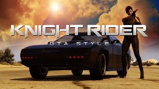 Knight Rider Intro  GTA Style Rockstar Editor [upl. by Ignatz]