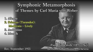 Hindemith Symphonic Metamorphosis of Themes by Carl Maria von Weber Hindemith amp BPO 1955 [upl. by Primrose201]