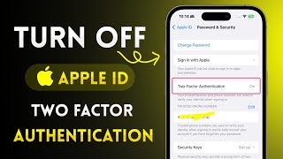 How to Turn Off TwoFactor AuthenticatiorYour Apple ID on iPhone [upl. by Lesde]