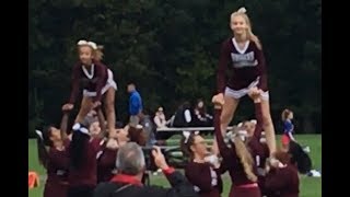 Football Game Suffield High School Windsor Locks Football Game Cheer Team [upl. by Irolam218]