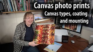 Canvas inkjet prints overview canvas types stretching coatings durability amp 14m long pano print [upl. by Idnat]