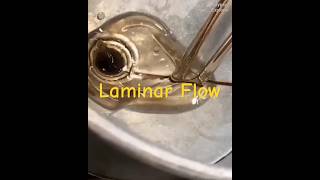 Laminar Flow amp Turbulent Flow shorts laminarflow turbulentflow [upl. by Eihtak]