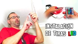 ✔ Cómo Instalar Tiras de Led Iluminación Tutorial [upl. by Gilberte51]