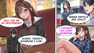 Manga Dub After turning her down I went to hit on girls to learn about them but RomCom [upl. by Goldy]