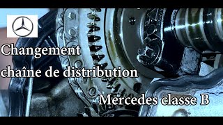 Changer la chaine de distribution Mercedes classe B  W251 OM 640 [upl. by Yreved]