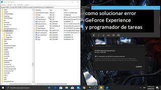 solucionar problema El programador de tareas se debe estar ejecutando de GeForce Experience [upl. by Ackley]