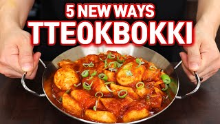 5 QUICK amp EASY TTEOKBOKKI Korean Rice Cake RECIPES [upl. by Rydder]