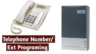 Telephone Intercom system number programming [upl. by Tiedeman]