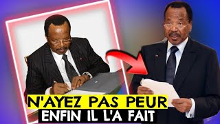 Décret Historique de Paul Biya  nayez pas peur il la fait [upl. by Yuk]