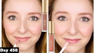 Milani Keep It Full Nourishing Lip Plumper Review  Day 458 of Trying New Makeup [upl. by Moht]