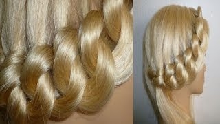 WUNDERSCHÖNE FRISUR für MÄDCHENBESONDERE ANLÄSSE ALLTAG Braided Updo Hairstyle Peinado hermoso [upl. by Tecu647]