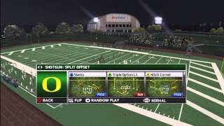 NCAA Football 14 Money Play  Split Offset Mini Scheme  HB Slip Screen [upl. by Maddox]