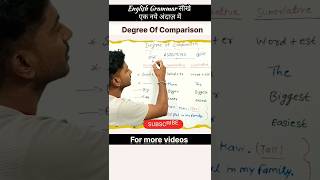 Degree of comparison adjective positive comparative superlative degree adjective englishgrammar [upl. by Nyad]