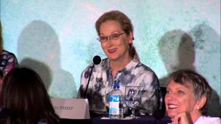 The Giver Full New York Press Conference  Meryl Streep Taylor Swift Jeff Bridges  ScreenSlam [upl. by Tristan875]