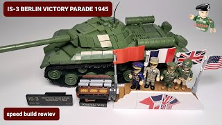 IS3 BERLIN VICTORY PARADE 1945 LIMITED EDITIONCOBI 2589 speed build rewiev bricks [upl. by Esilegna387]