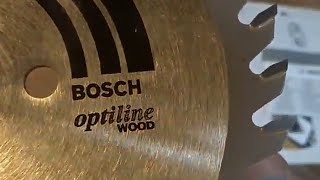 Unbelievable Difference BOSCH OPTILINE WOOD CIRCULAR SAW BLADE test and rivew [upl. by Richard194]