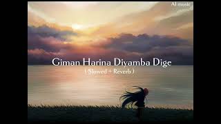 Giman Harina Diyamba Dige  slowed  Reverb [upl. by Donela]