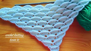 châle au crochet pour débutants magnifique étape par étape vous allez ladorercrochet châle shawl [upl. by Oina418]