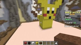 Minecraft Build Battle  Loquendo  Pikachu [upl. by Qifahs]