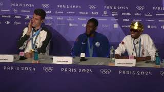 Hamish Kerr wins High Jump JumpOff In Paris Press Conference [upl. by Kare]