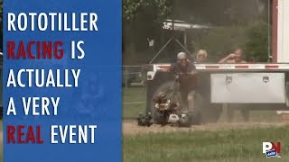 Rototiller Racing Is Real Thing [upl. by Tybald838]