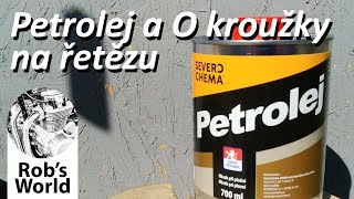 Poškozuje petrolej O kroužky na řetězu Test [upl. by Eisdnil]