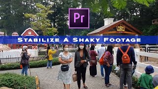 How to Stabilize A Shaky Video in Premiere Pro Using Warp Stabilizer [upl. by Eidac]