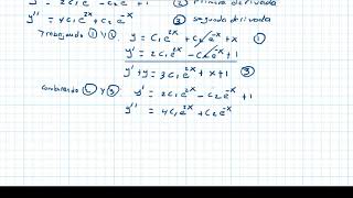 clase 4 obtener una ecuación diferencial a partir de su solución general Grabado completamente [upl. by Gile]
