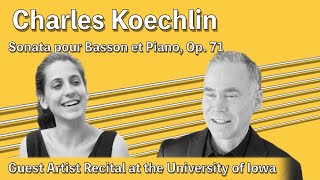 Charles Koechlin Bassoon Sonata Op 71 19181919 [upl. by Yennej]