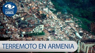 Veinte años del terremoto en Armenia sobrevivientes recogen sus pasos  Noticias Caracol [upl. by Henryk791]