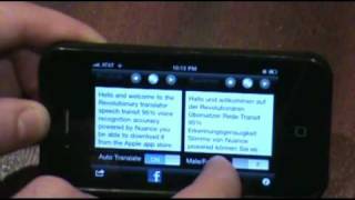 SpeechTrans Voice Translator Best iPhone App Ever Powered By Nuance [upl. by Ellirpa]