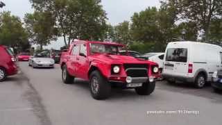 Lamborghini LM002 driving on the road ULTRA RARE [upl. by Sabba]