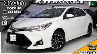 Toyota Corolla Altis Grande 18 X 2023 NEW RIMS  Detailed Review with Pricemian motors [upl. by Dittman78]