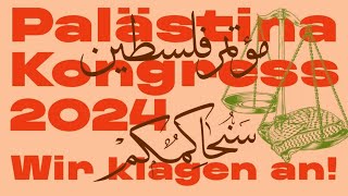 PRESS CONFERENCE On the banning of the Palestine Congress in German and English [upl. by Filippo]