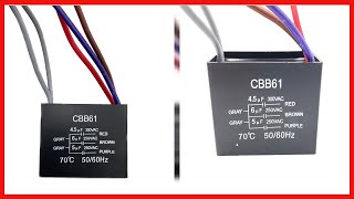 New CEILING FAN CAPACITOR CBB61 45uf  6uf  5uf 5 WIRE 250V [upl. by Greabe606]