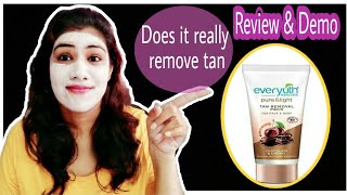 New Everyuth Pure amp Light Tan Removal Pack chocolate amp cherryReview [upl. by Vena847]