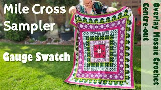 Mile Cross Mosaic Sampler  Gauge Swatch [upl. by Lamrouex456]