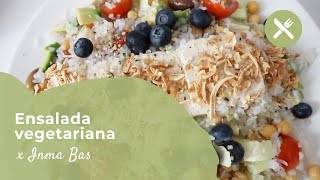 ENSALADA VEGETARIANA COMPLETA Y LIGERA Tofu Legumbres Konjac  Vita33Shop [upl. by Akiem500]