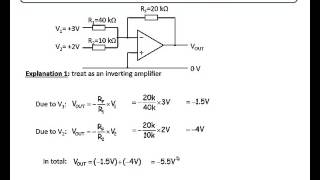 Opamp summing amplifier [upl. by Ordnas855]