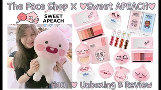 我的最愛APEACH♥The Face Shop X Kakao Friends♥Sweet APEACH♥ 全開箱試用心得  JOANJO [upl. by Thomson]